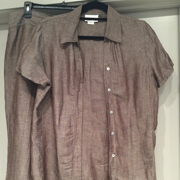 Linen Style Capri/Top - Picture 3 of 8